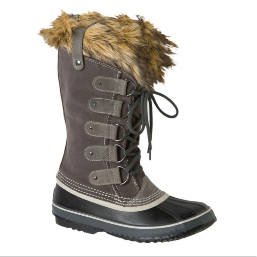 Sorel Waterproof Joan of Arctic Winter Fur Trimmed Removable Insole Boots Sz 8
